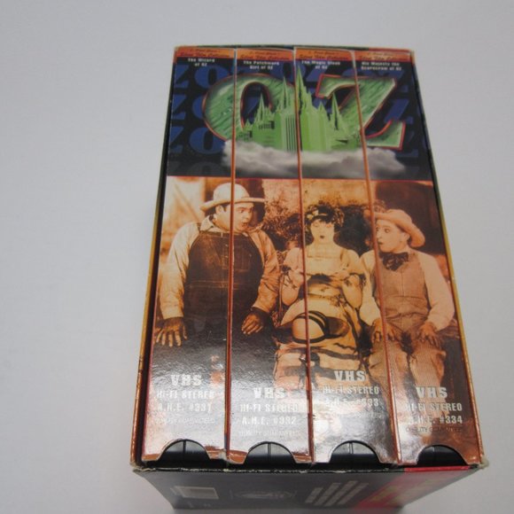 OOP HTF The Wizard of Oz (4 VHS SET) - Silent Film Collection L. Frank Baum - Picture 1 of 3